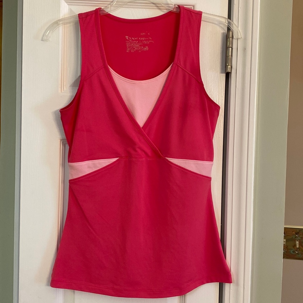 TEK gear, size, small, pink, athletic tank top